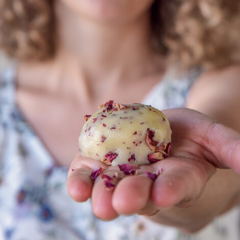 Selbst gemachte Badepraline