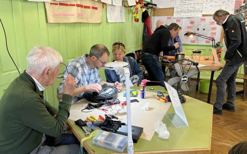 Großer Andrang beim Reparatur-Café in Baden.