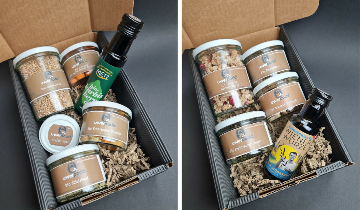 Geschenkboxen mit Spezialitäten zu gewinnen.