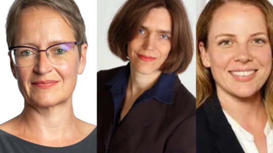 Portraits von Monika Auer, Dina Bacovsky und Nastassja Cernko